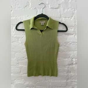 Banana Republic • Vintage Silk Green Knit